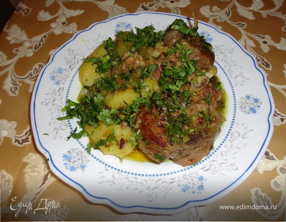 Рагу с бараниной и чебрецом