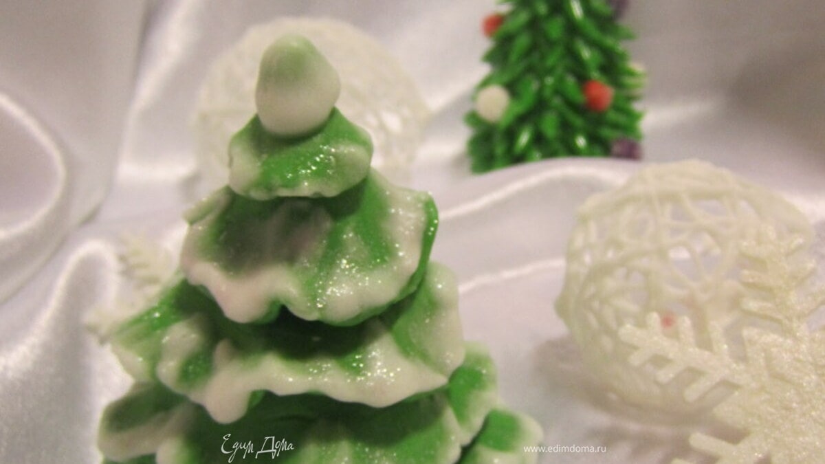Елочки из мастики МК. Teskoma.
