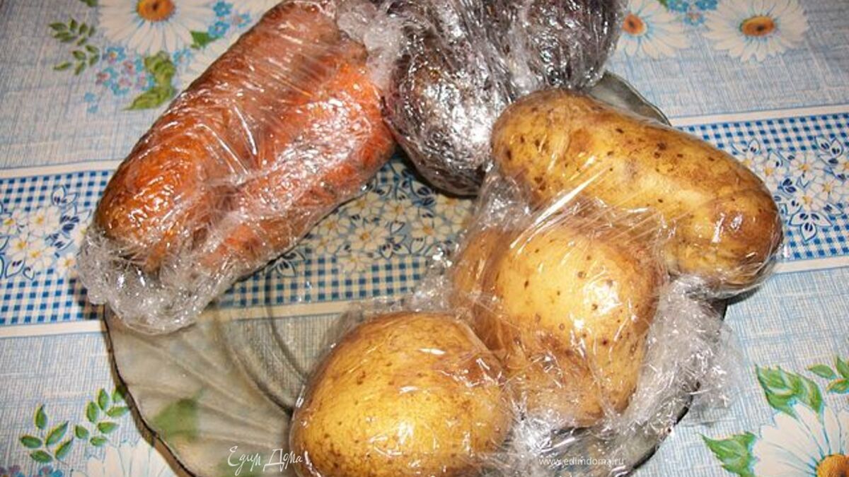 Отварные в СВЧ овощи для салатов, винегретов и шуб