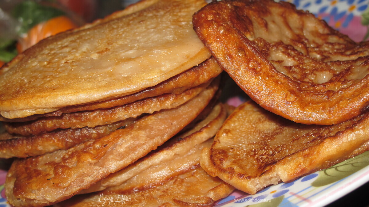 Воздушные шоколадные оладушки на кефире