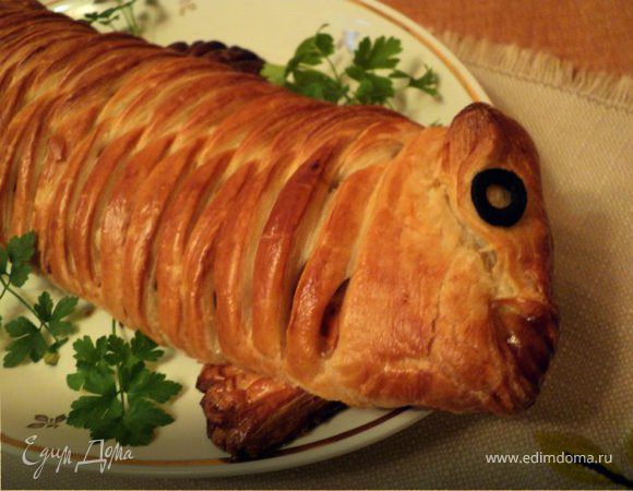 Пирог с рыбой «Золотая рыбка»