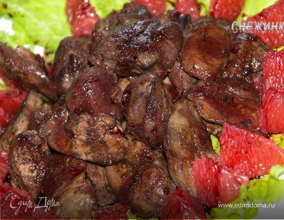 Куриная печень по-анжуйски