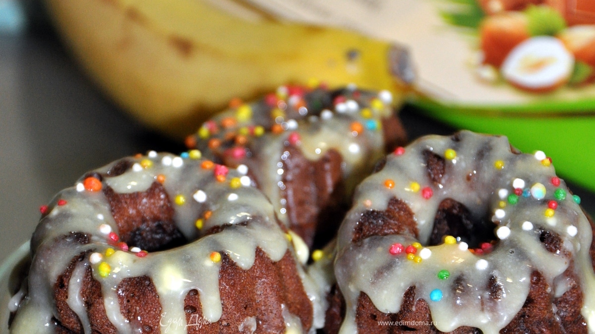 Бананово-шоколадные кексы