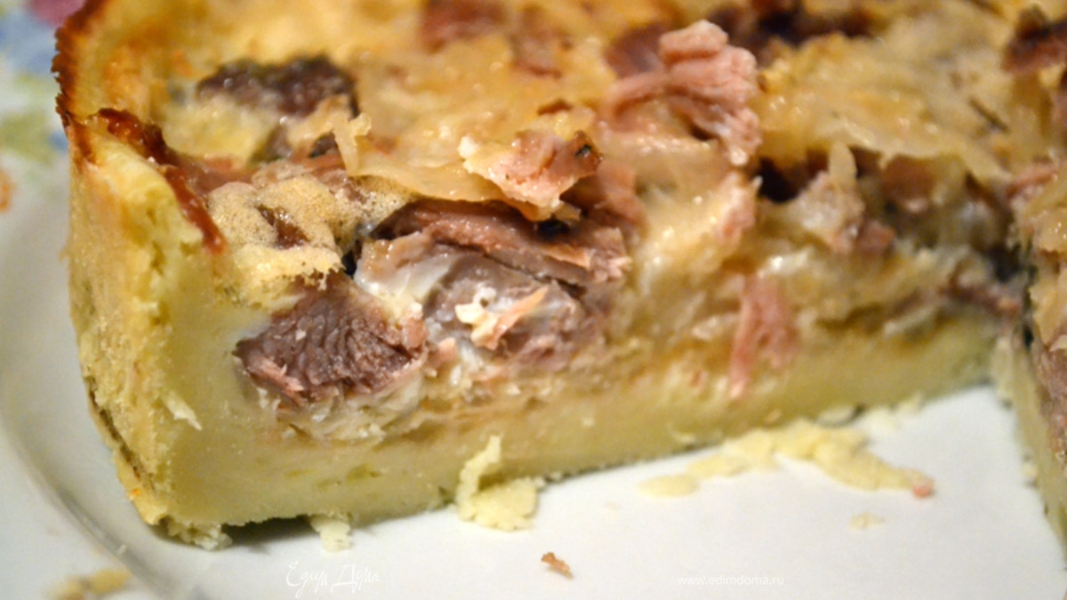 Картофельный пирог с индейкой