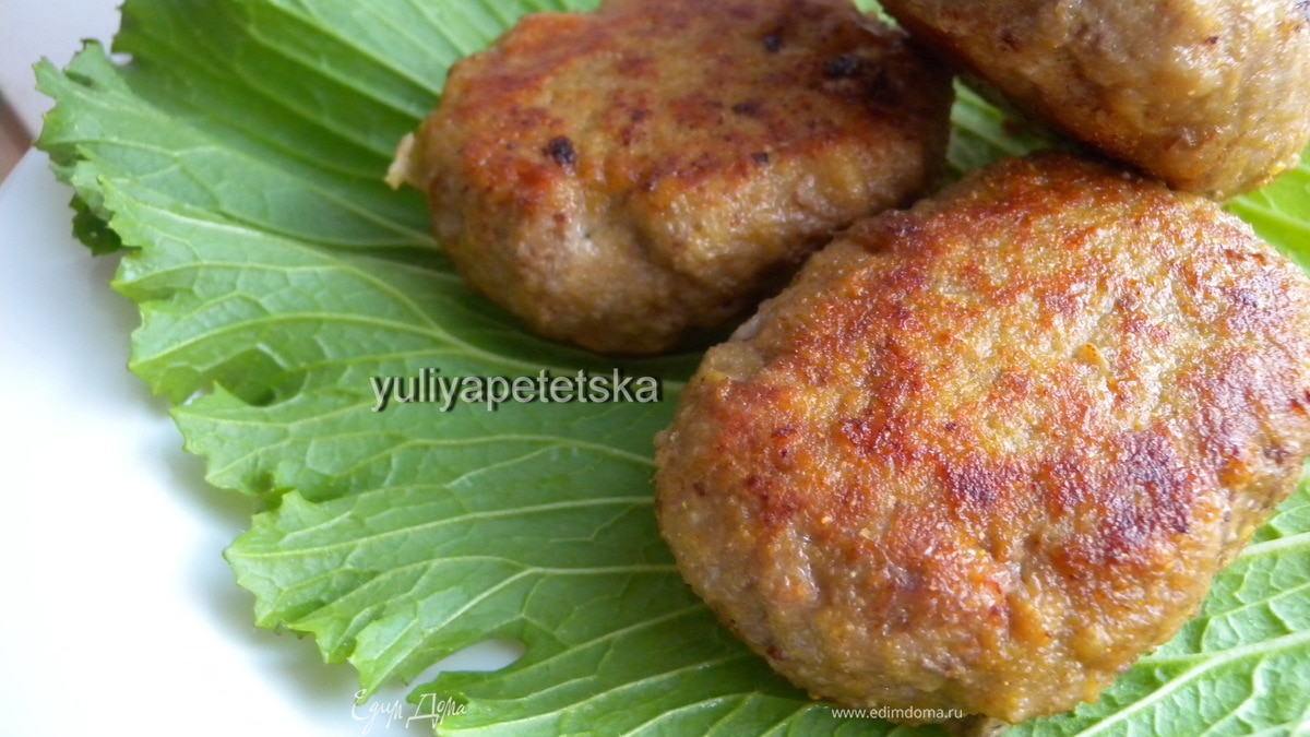 Котлеты мясо-овощные