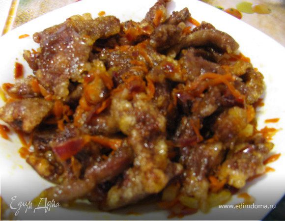 Свинина в кисло - сладком соусе Свинина в кисло - сладком соусе