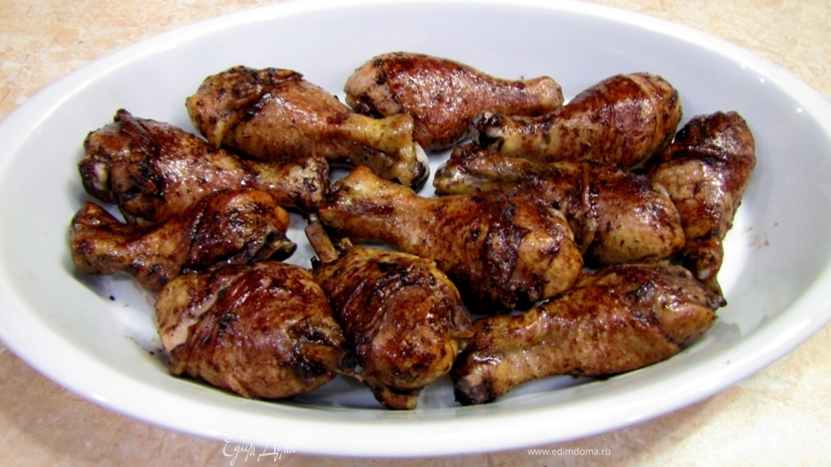 Куриные ножки, запеченные с вином