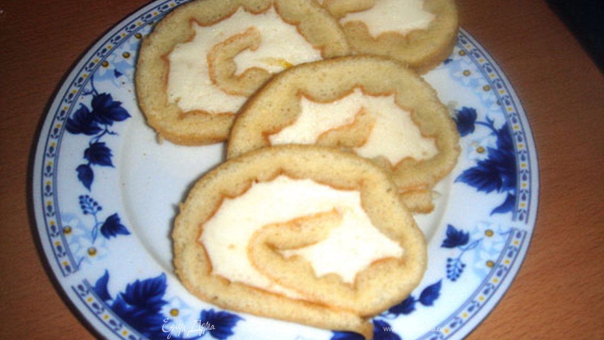 Рулет с лимонным кремом