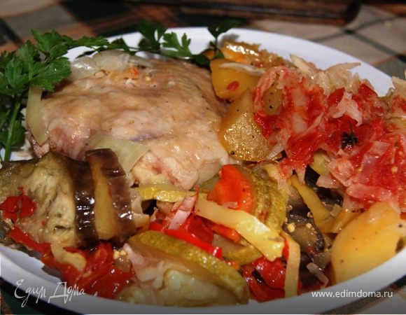 Мясо с овощами в казане (на костре) Мясо с овощами в казане (на костре)