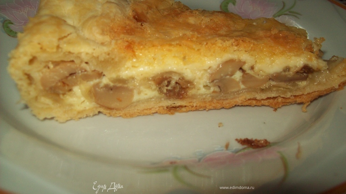 Пирог с грибами