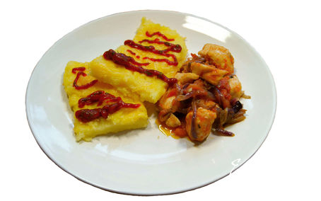 Рецепт Полента с курицей