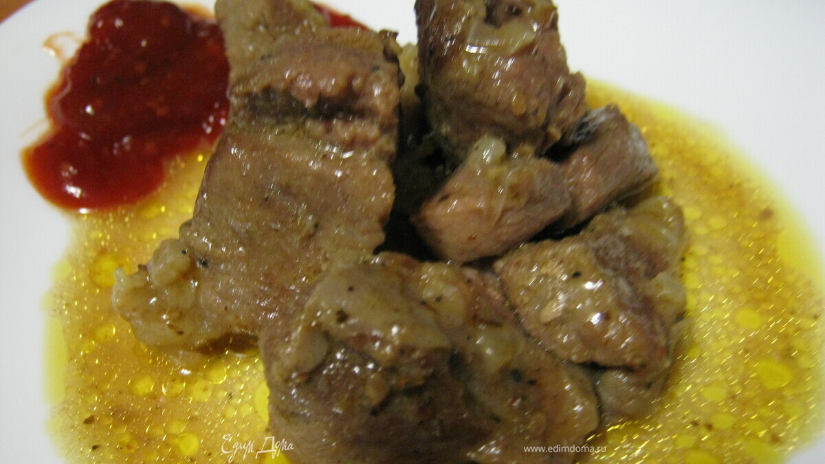 Свинина жареная в специях