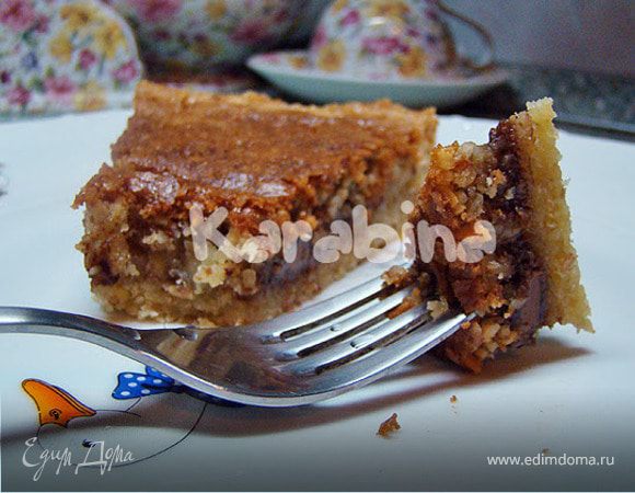 Кростата с миндальным кремом и шоколадом Кростата с миндальным кремом и шоколадом