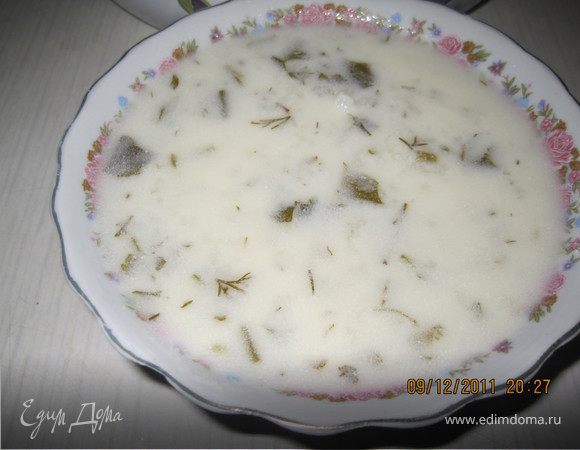 Кефирный суп - танов (по-армянски) 