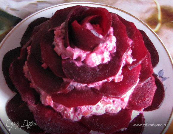 Салат "Черная роза"