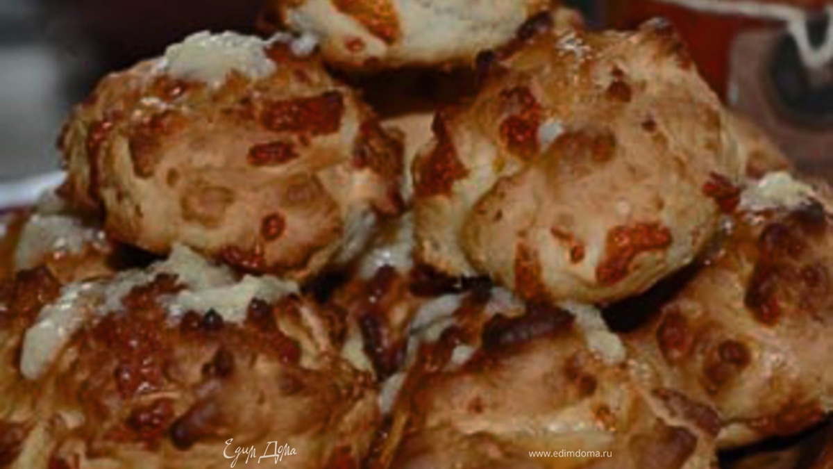 Чесночно-сырное печенье