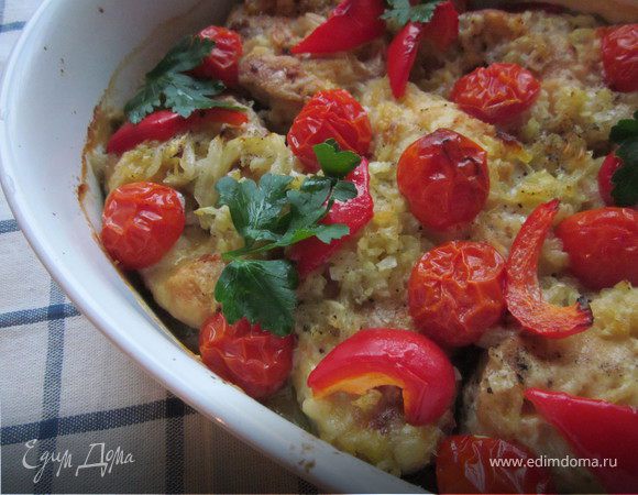 Белая рыба запеченая в кокосовом молоке (постное)