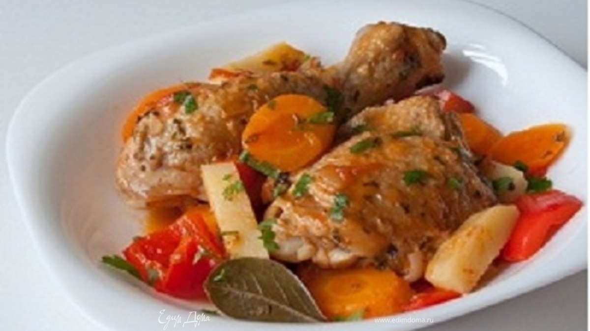 Фрикасе из курицы по-креольски