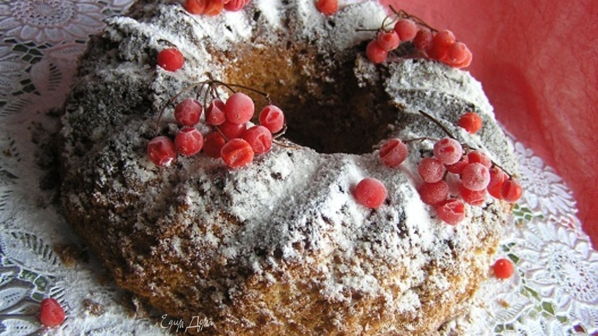 Рождественский миндальный кекс с брусникой (конкурс Tescoma)