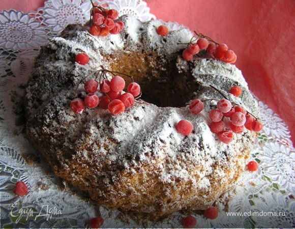 Рождественский миндальный кекс с брусникой (конкурс Tescoma)