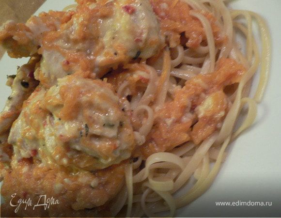 Паста с курицей и тыквой Паста с курицей и тыквой