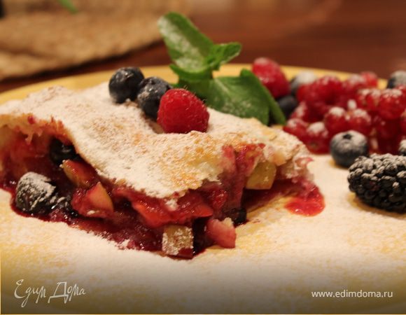 Штрудель с яблоками и ягодами tescoma Штрудель с яблоками и ягодами tescoma