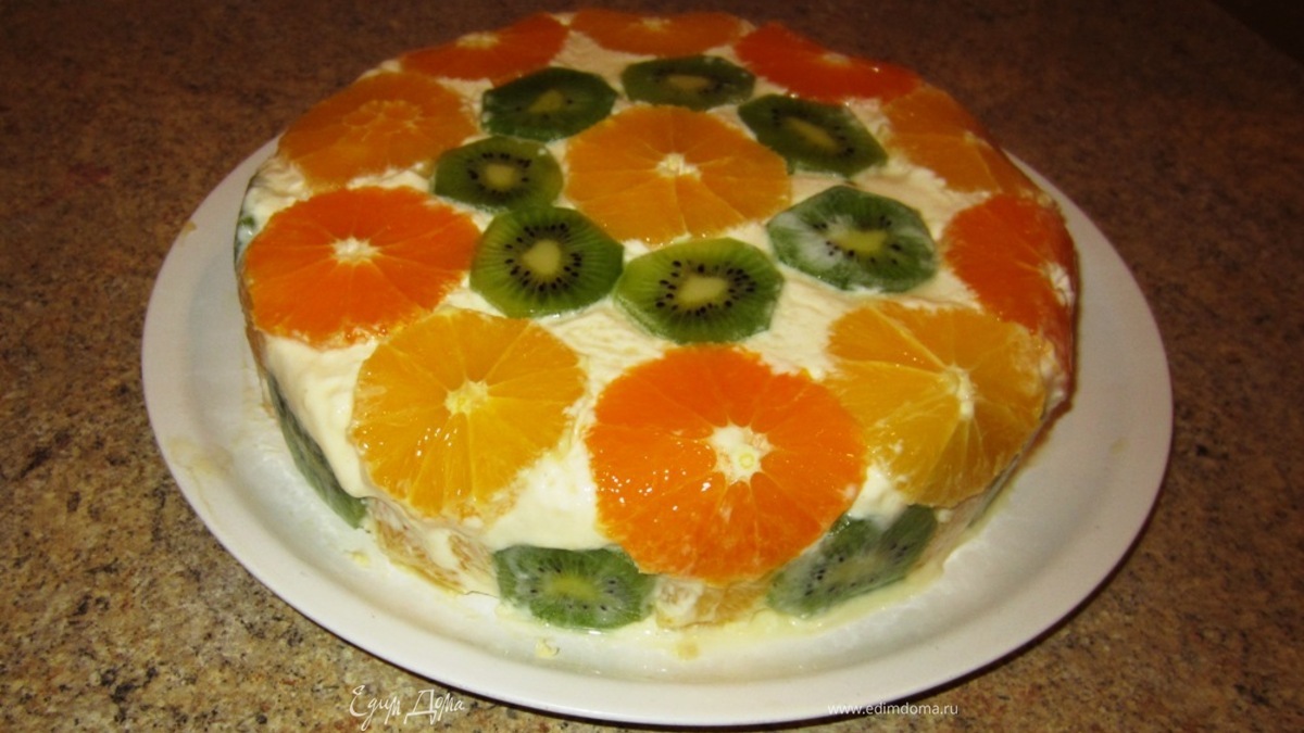 Перевернутый апельсиновый торт