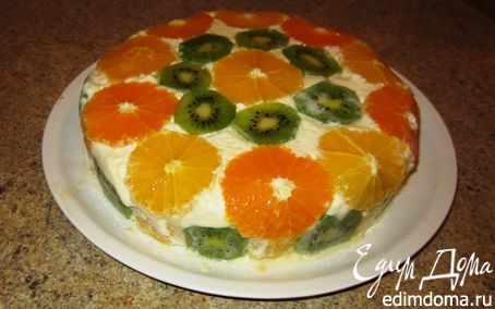 Рецепт Перевернутый апельсиновый торт