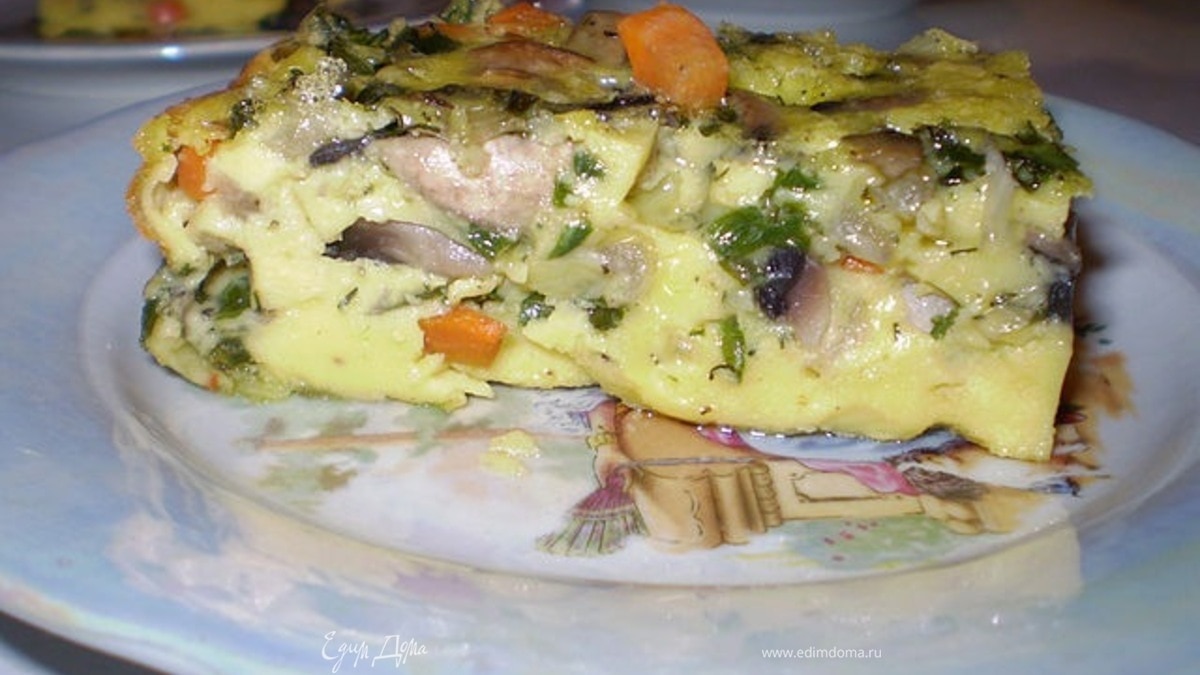 Грибная запеканка