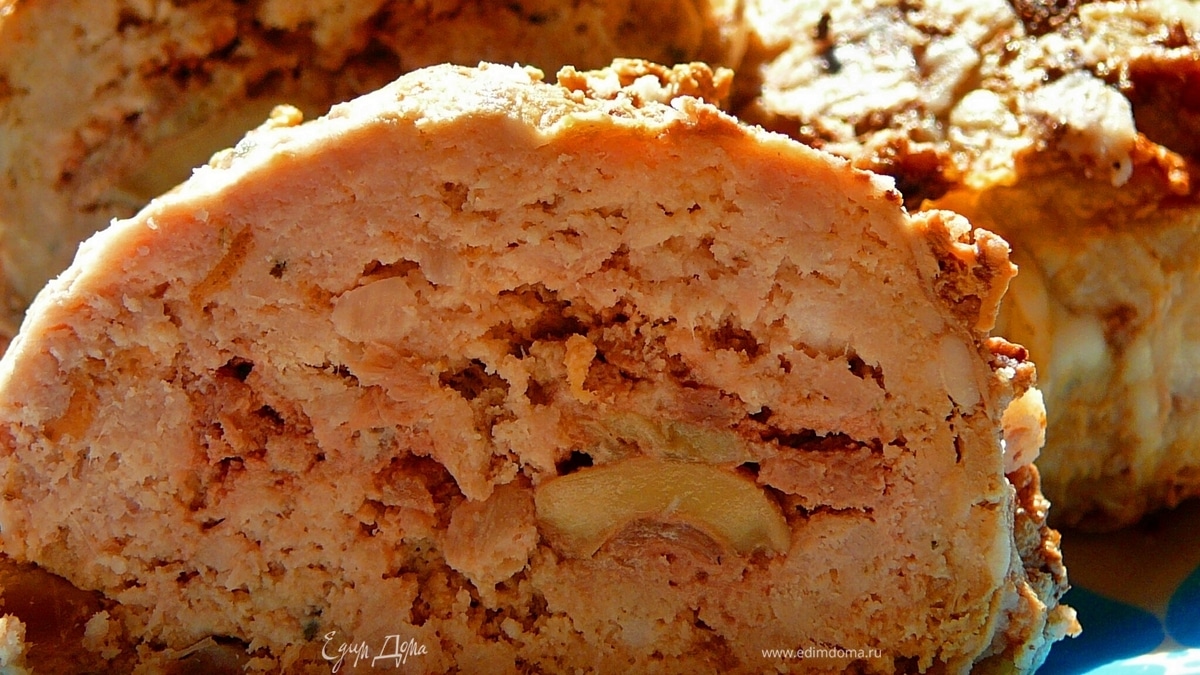 Котлеты "Гулливер"с печеночно-грибной начинкой в жировой сетке