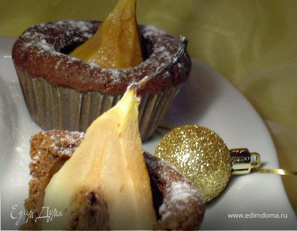 Маффины с грушей и шоколадом. Tescoma. Маффины с грушей и шоколадом. Tescoma.