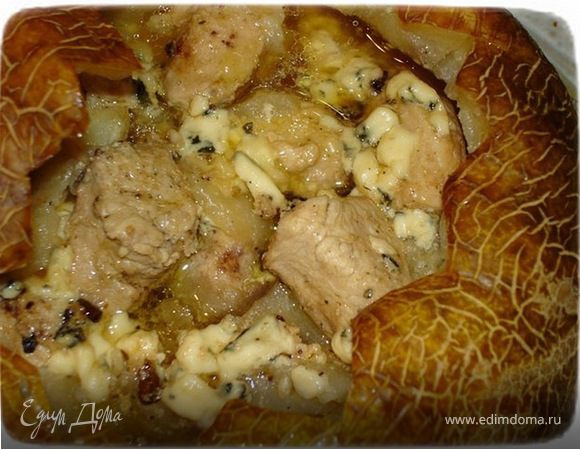 Куриное филе в дыне