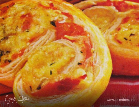 "Ушки" с сыром и овощами