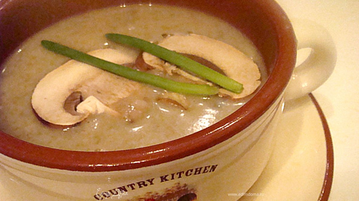 Суп-крем из королевских шампиньонов