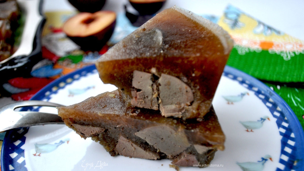 Печёнка индейки в сливовой заливке