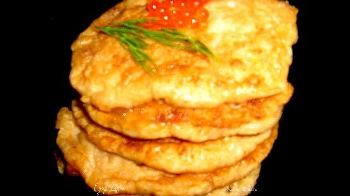 Оладьи оригинальные из... лососевых молок.