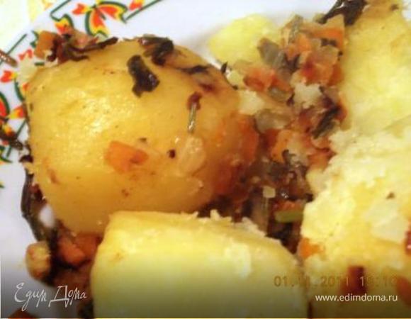 Картошка с луком и морковью
