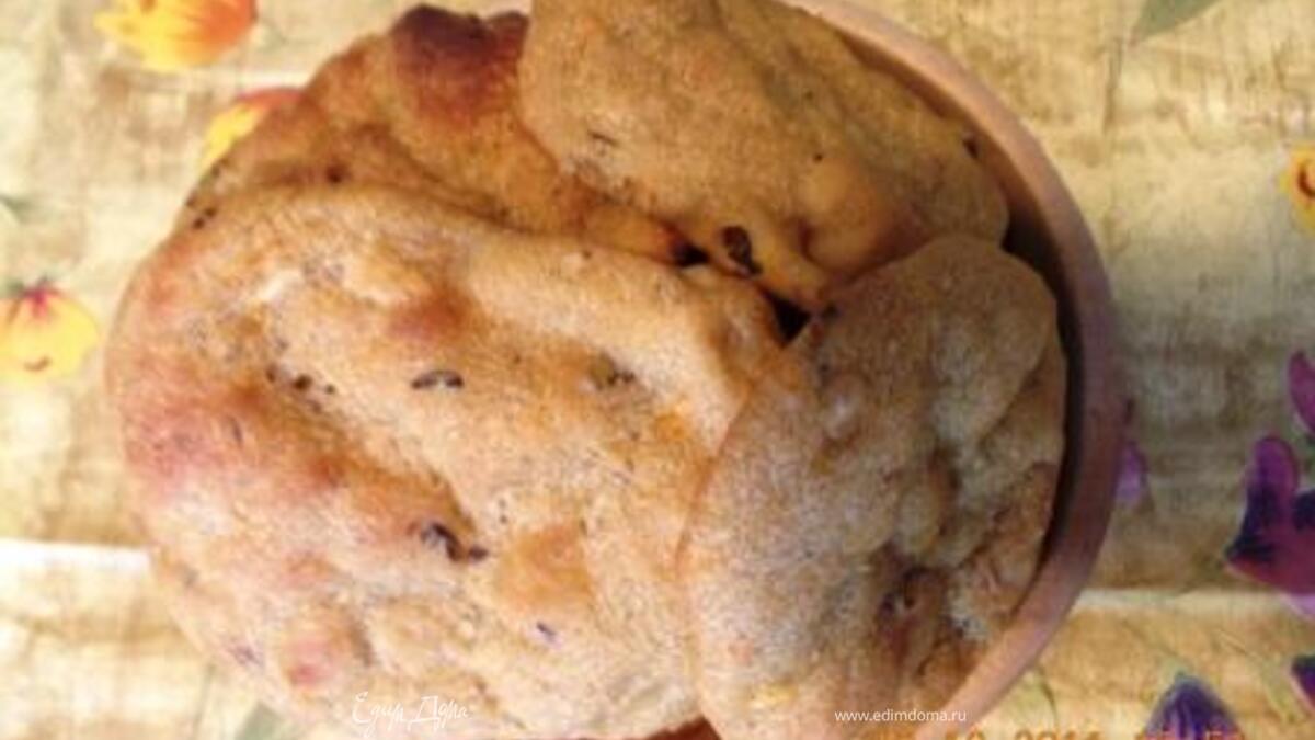 Лепёшки из тыквенного теста с грибами