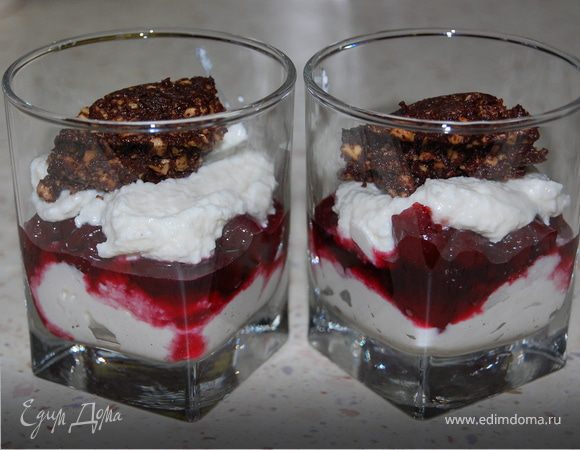 Вишнёво-творожный десерт Вишнёво-творожный десерт