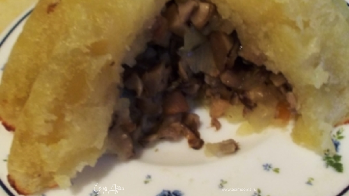 Картофельные  "кексы" с грибной начинкой