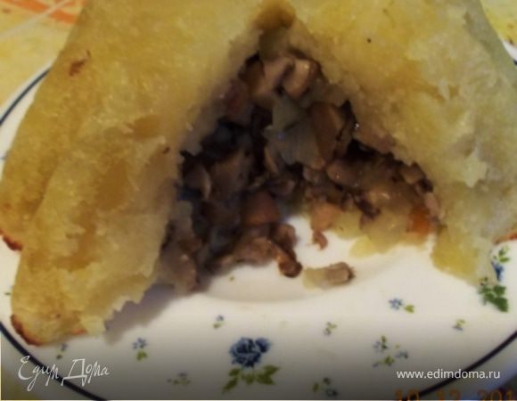 Картофельные  "кексы" с грибной начинкой