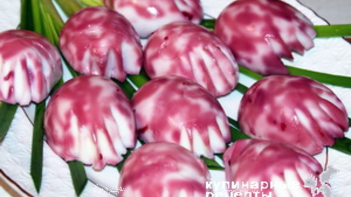 Яйца фаршированные «букет тюльпанов»