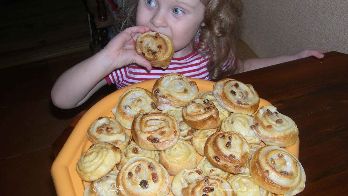 Завитушки с изюмом