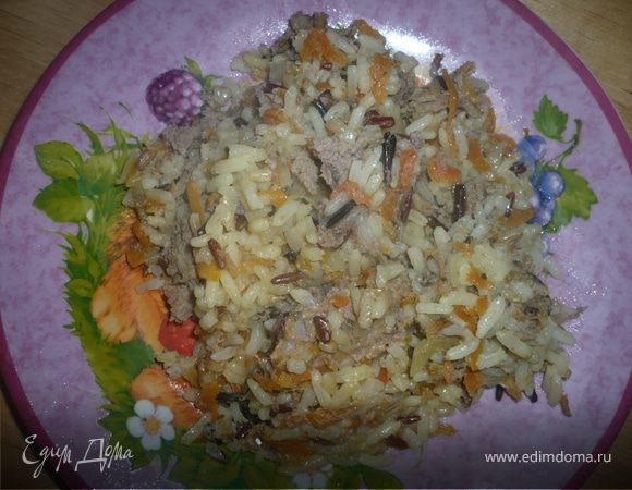 Плов 4 риса с фаршем из индейки