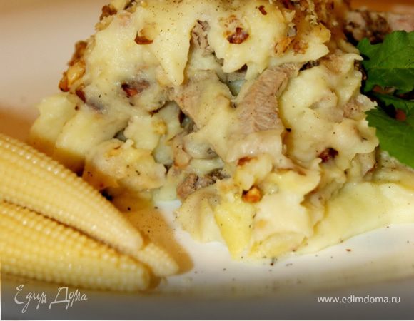 Гратен пармантье с мясом и пастернаком Гратен пармантье с мясом и пастернаком