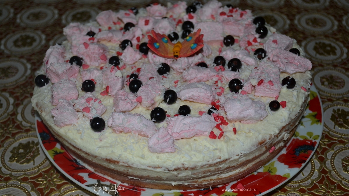 Бисквит с домашним маскарпоне