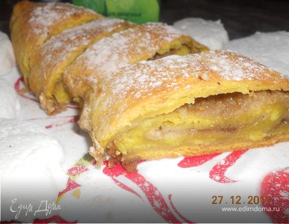 Творожный рулет с халвой Творожный рулет с халвой