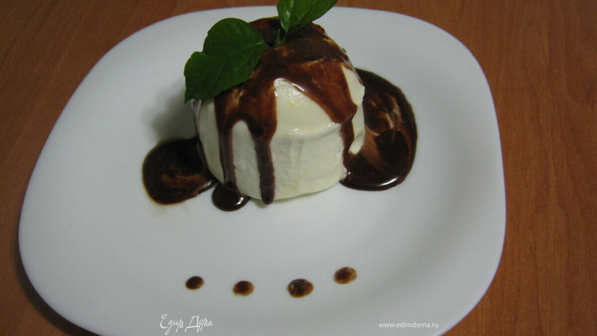 Bavarese al  vino moscato