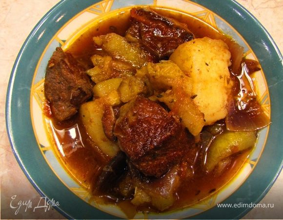 Баранина тушеная по-румынски