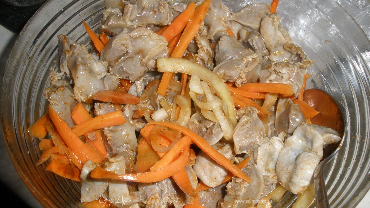 Хе из куриных желудков